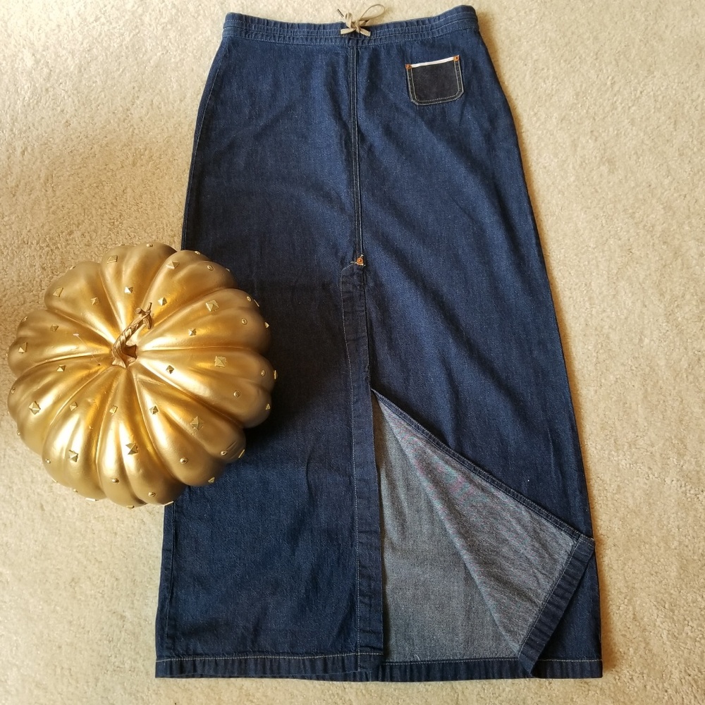 Replay Long Denim Skirt